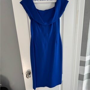 Elegant Blue Baton Sheath Dress from Aritzia